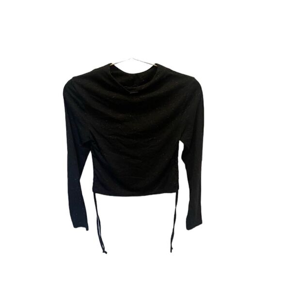 ALLSAINTS NWT Beta Shimmer Top in Black Size 2 - Picture 6 of 10